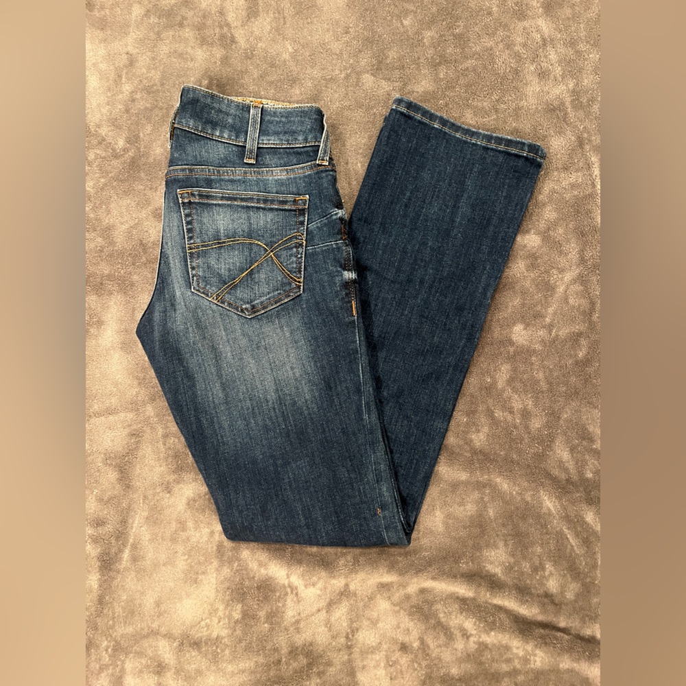 Women’s Ariat mid rise straight leg jeans, waist 27